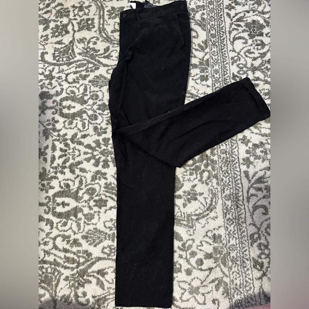 H&M 38x30 Black Skinny Fit Chino Pants